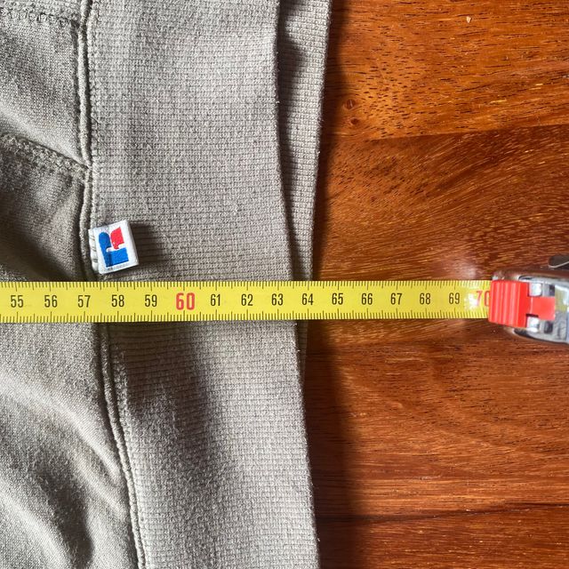 Russell Hoodie Light Green Big Logo Vintage Retro