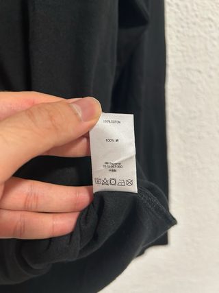 Camiseta Supreme manga larga negra