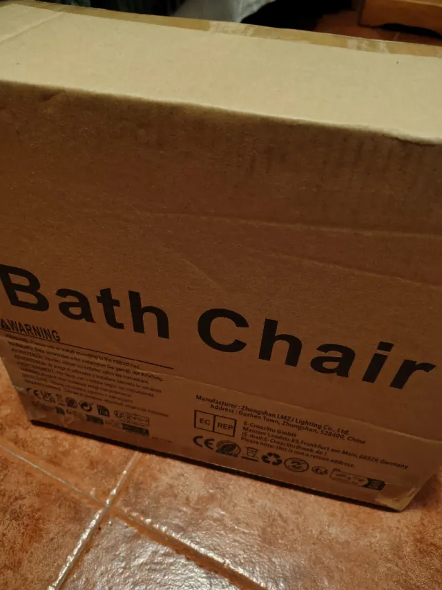 Silla de Baño y Agarre Azul/Blanco