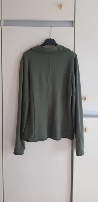 Giacca donna verde militare sfoderata