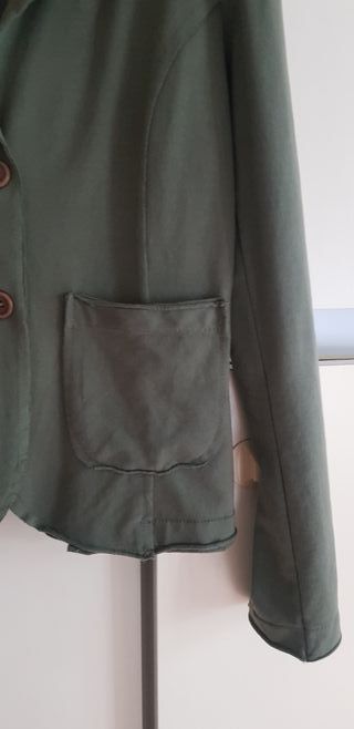 Giacca donna verde militare sfoderata