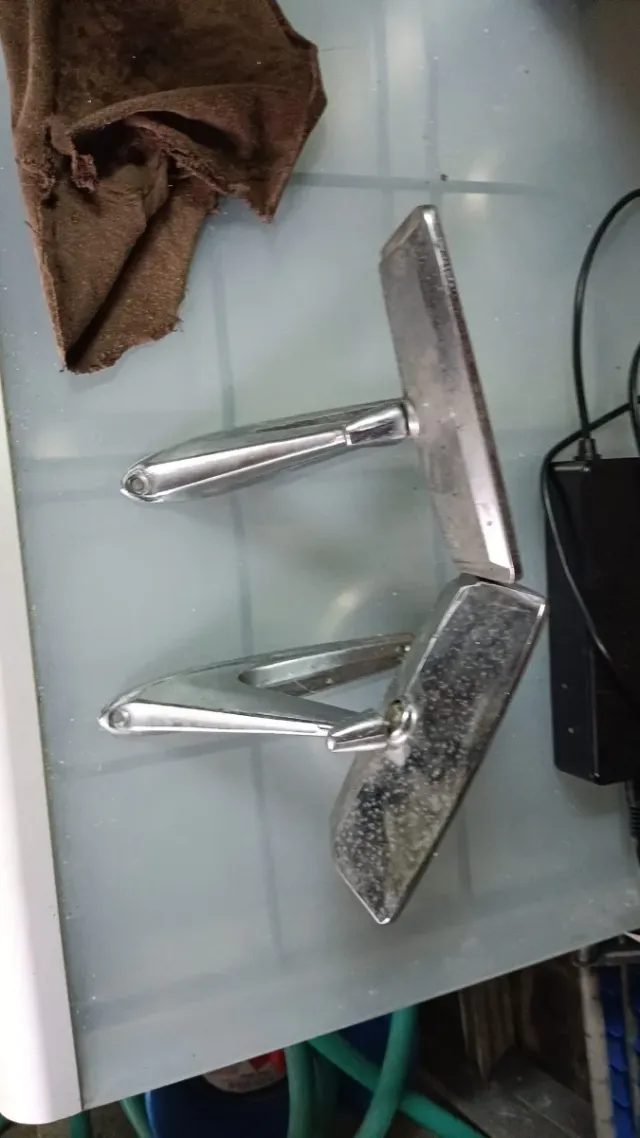 Espejos cromados vintage (2 unidades)