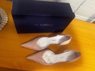 Zapatos de tacón Gallieri Beige/Rosa