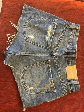 Pantalones Cortos Vaqueros Azul Pull&Bear