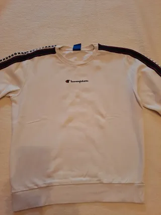 Sudadera Champion beis con logo