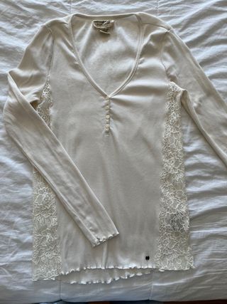 Camiseta Ralph Lauren encaje Talla S