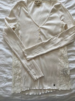 Camiseta Ralph Lauren encaje Talla S