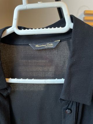 Camisa negra Massimo Dutti