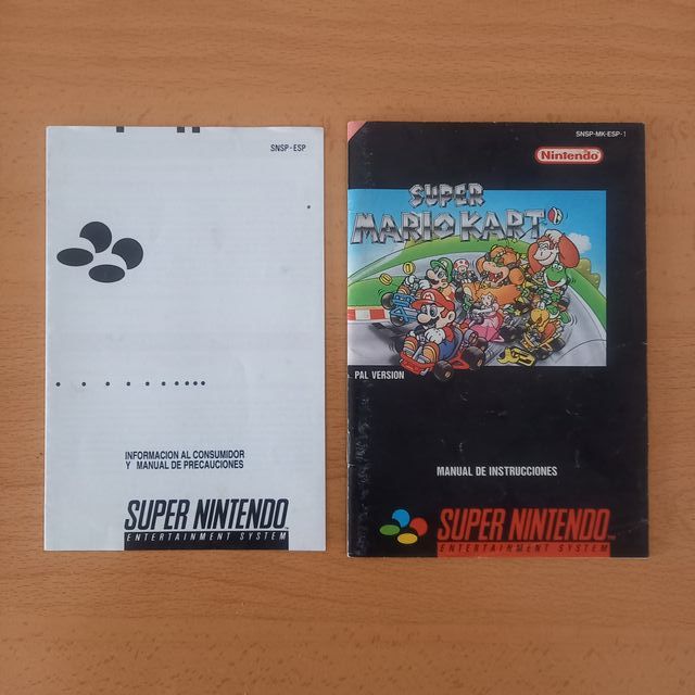 Super Nintendo SNES Super Mario Kart PAL B Esp