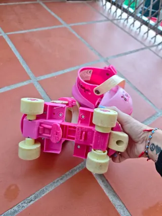 Patines extensibles niña rosas