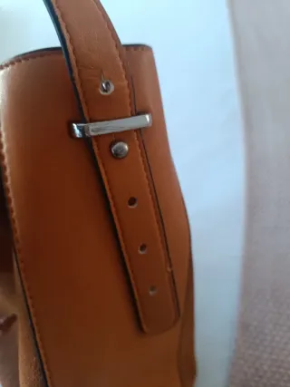 Bolso Zara Suede Marrón/Naranja