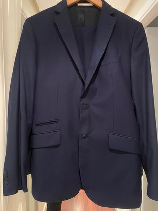Traje de chaqueta azul de caballero