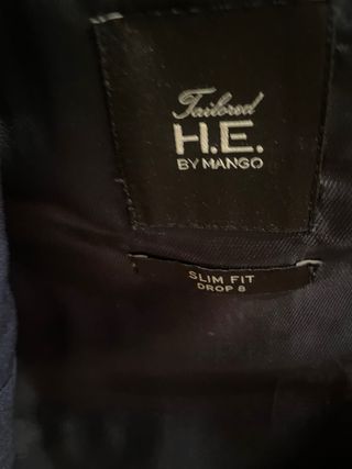 Traje de chaqueta azul de caballero