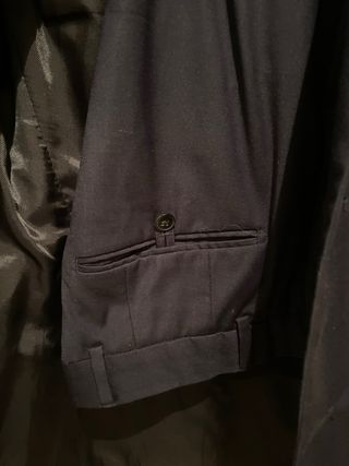 Traje de chaqueta azul de caballero