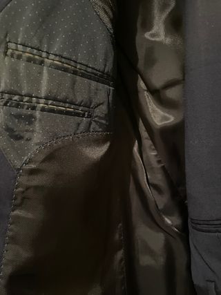 Traje de chaqueta azul de caballero