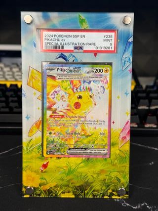 Pokemon Pikachu Ex 238 PSA 9 Inglese + Cornice