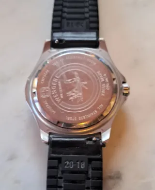 Reloj Wenger Esfera Negra Correa Cuero