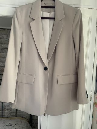 Americana beige mujer