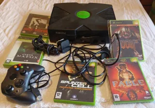 Xbox Clásica Negra + 5 Juegos