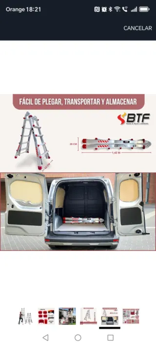 Escalera BTF Articulada Telescópica