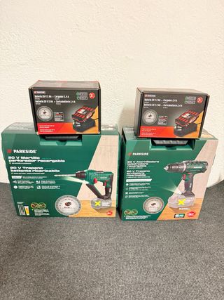 Taladro y martillo percutor Parkside 20V