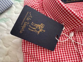 Camisa Ala Vaquera cuadros rojo y blanco