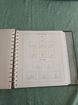 Álbum Filatelia Sellos Verde