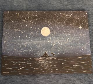 Pintura hecha a mano: Noche estrellada