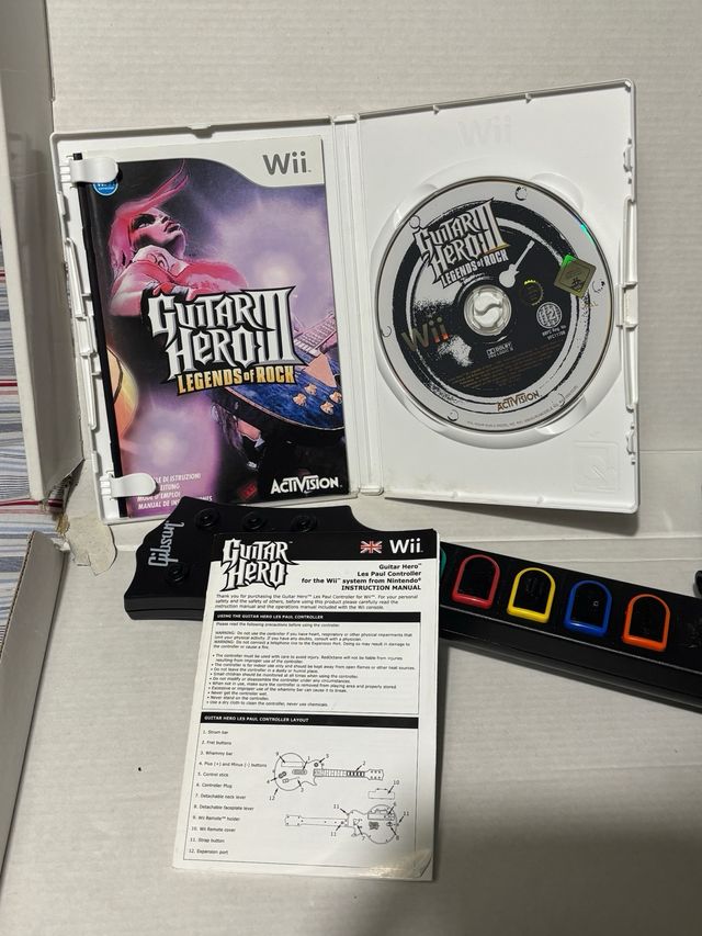 Chitarra Hero III Legends Rock Wii (Chitarra rotta)