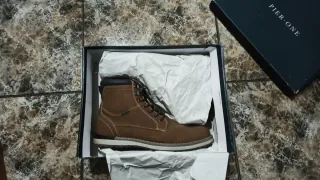 Botas Hombre Talla 44 Marrón Cordones