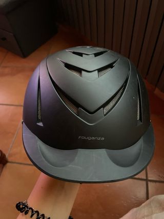 Casco de equitación negro