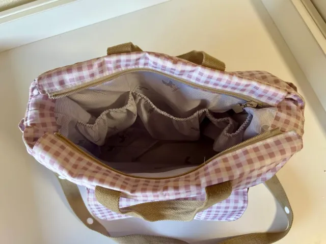 Bolso y Cambiador Vichy Rosa Cambrass