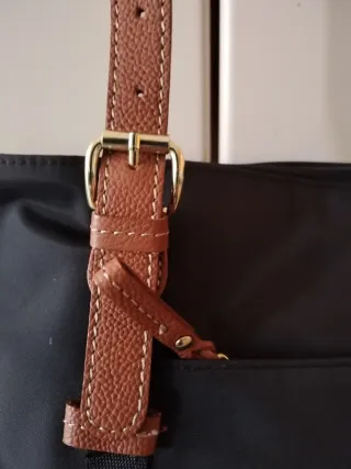 Borsa Bric's nera con dettagli marroni