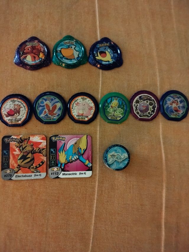 Tazos Pokémon chaps Antiguos Colección