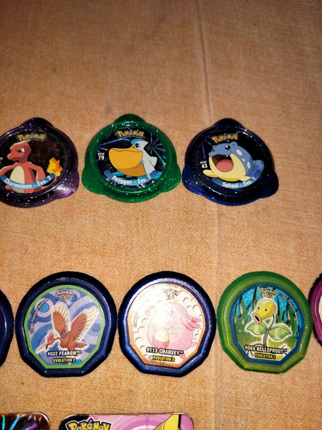 Tazos Pokémon chaps Antiguos Colección
