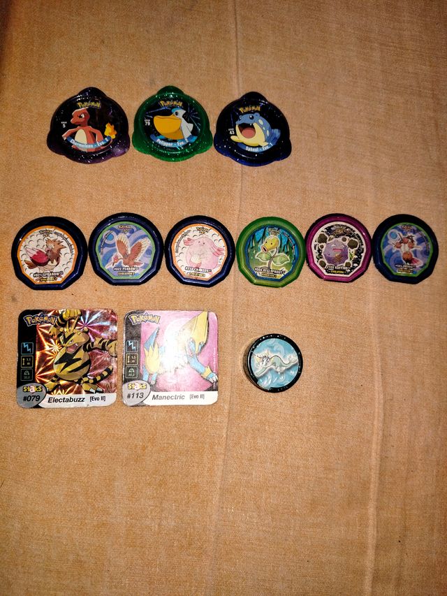 Tazos Pokémon chaps Antiguos Colección