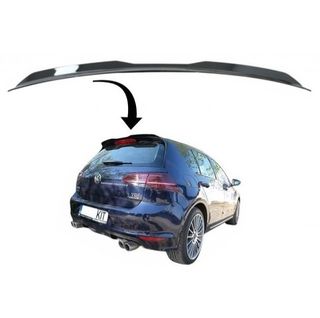 Aleron trasero para VW Golf 7 y 7.5 Look GTI Negro