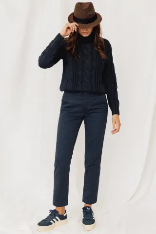 Pantaloni Dondup Chino Blu Navy W29