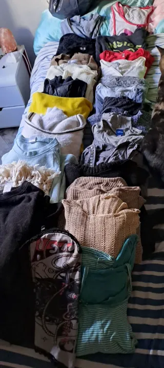 Lote de jerséis y camisetas