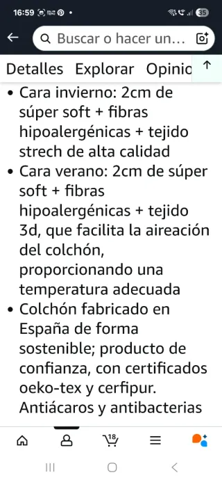 Colchón nuevo 90x190