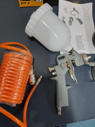KIT DE PISTOLAS, HINCHAR RUEDAS Y MANGUERA 