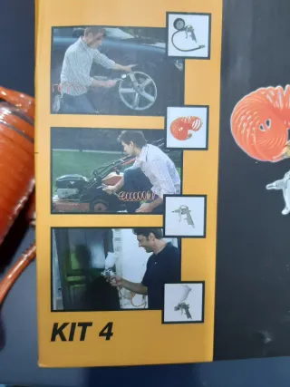 KIT DE PISTOLAS, HINCHAR RUEDAS Y MANGUERA 