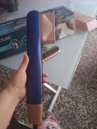 Plancha Secadora Cecotec Beige/Azul
