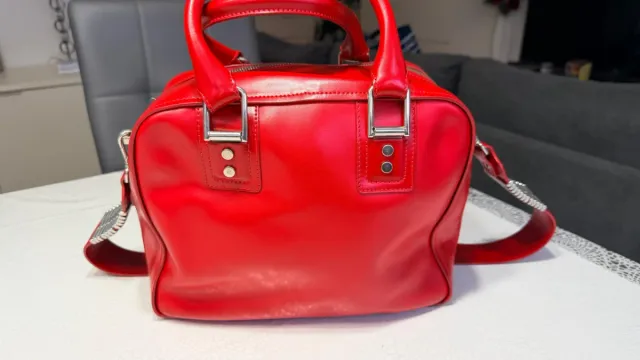 Bolso Piel Rojo Diesel Black Gold