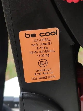 Silla coche bebe Isofix Be Cool Grupo 1-2-3