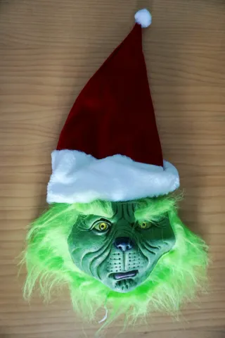 Máscara realista El Grinch látex
