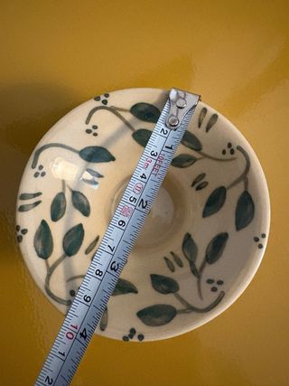 Candelabro cerámica Zara Home hojas