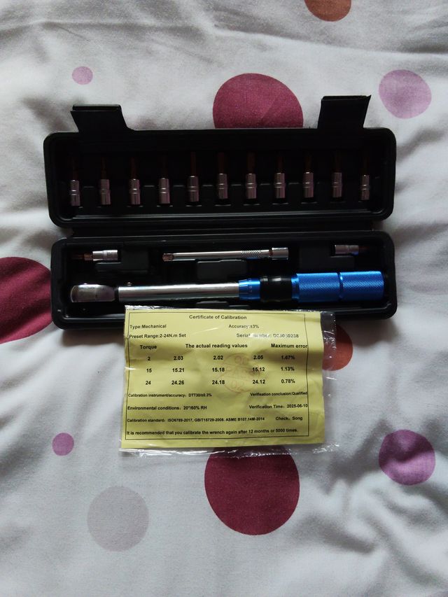 Llave Dinamométrica 2-24 Nm Bicicleta.Blue edition