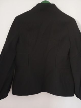 Chaquetón de lana negro
