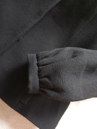 Chaquetón de lana negro